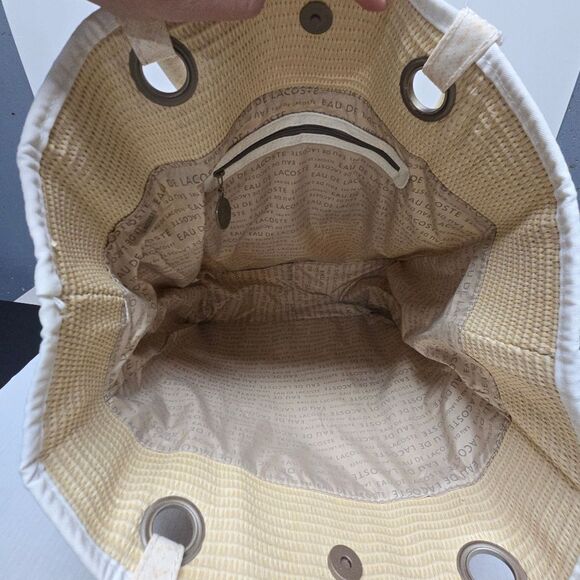 Lacoste beach summer tote bag NWOT - Picture 7 of 8